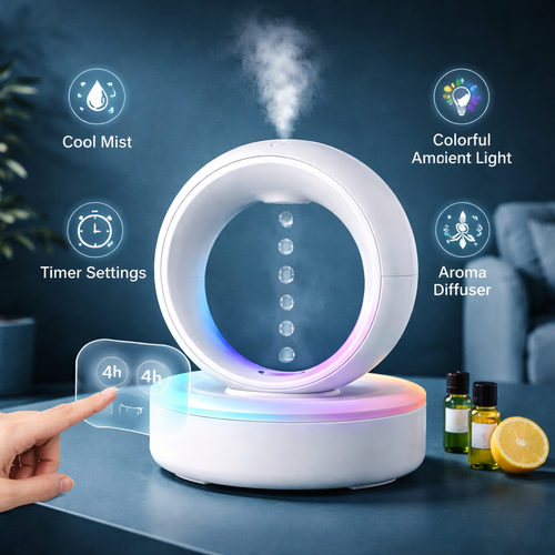 Anti-Gravity Mute Air Humidifier with Levitating Fog