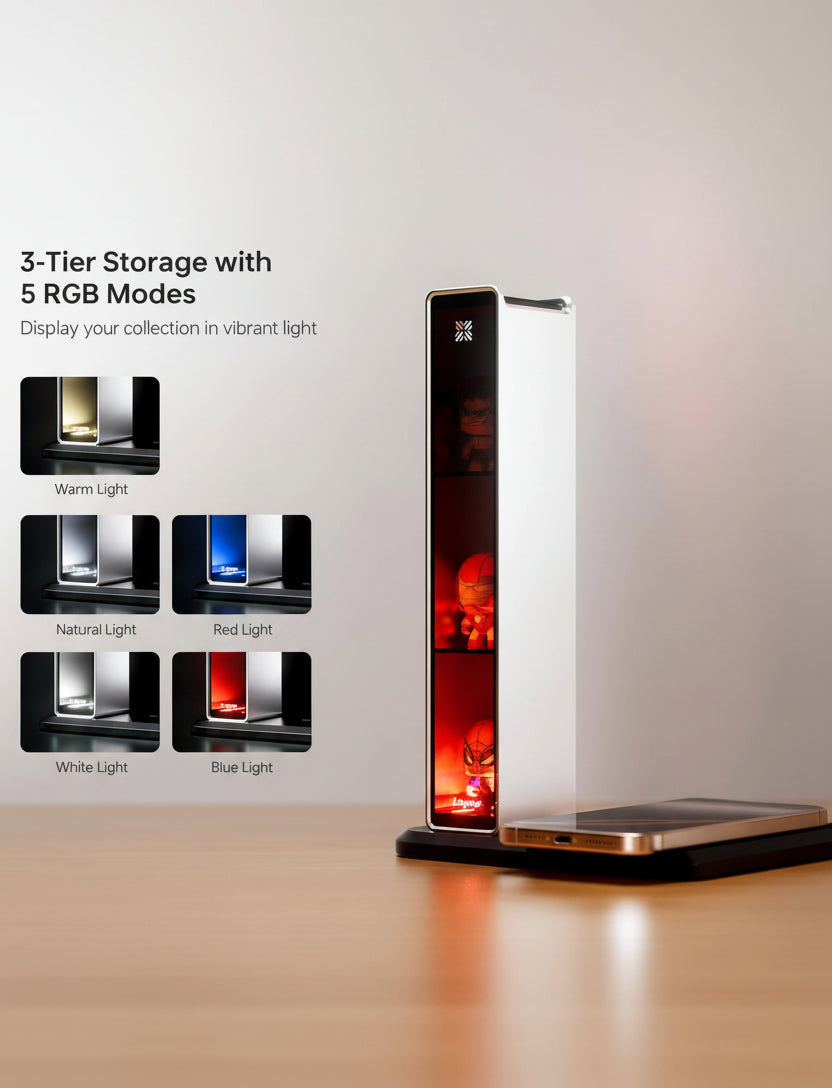 Headphone Stand with Wireless Charger 3-in-1