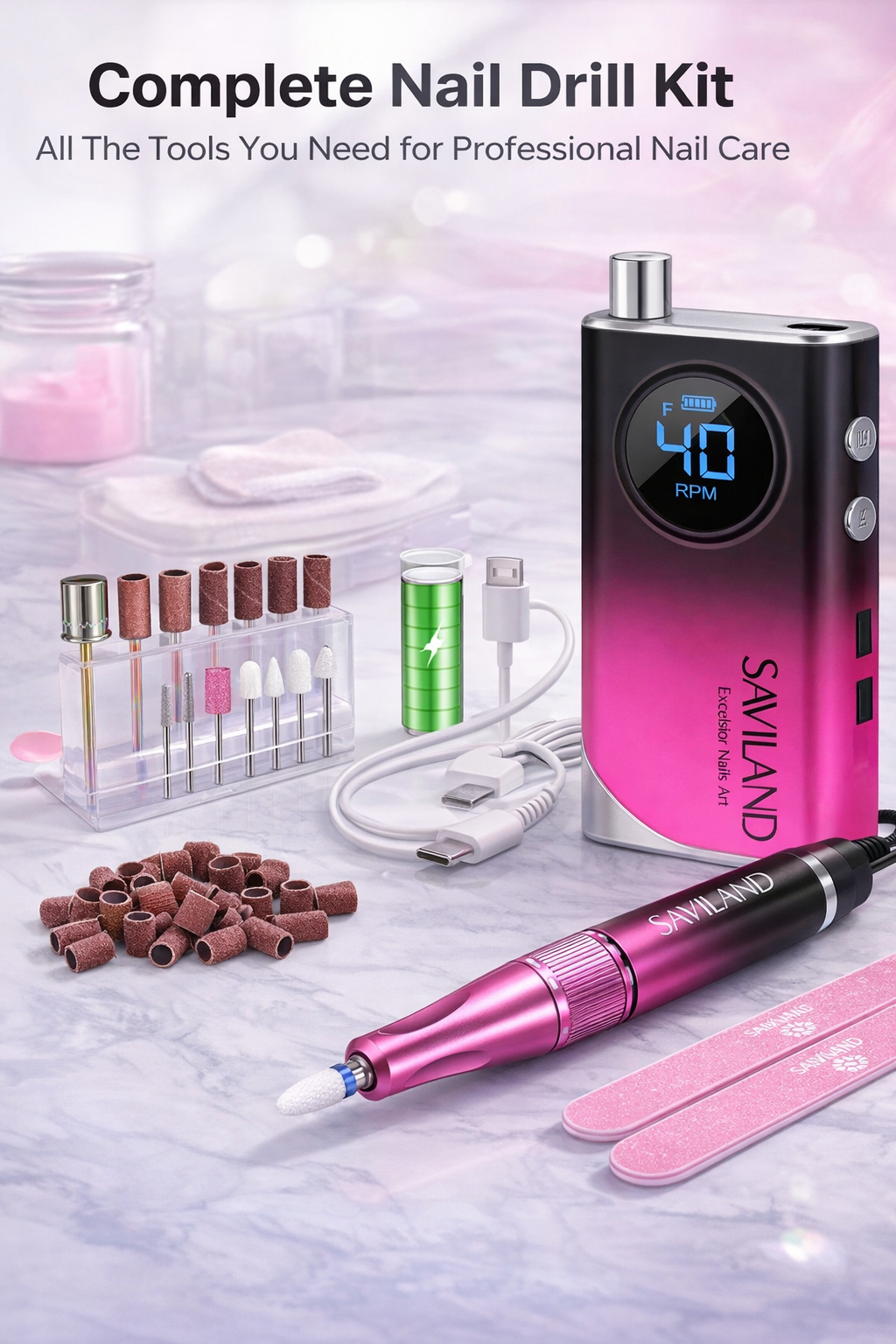 SAVILAND ProTech Nail Drill 40K RPM