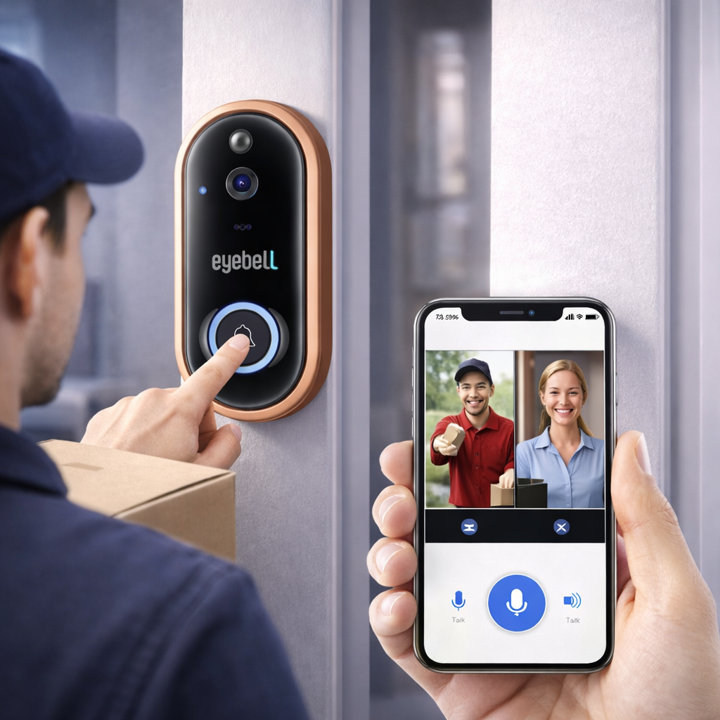 Smart WiFi Doorbell with Remote Home Monitoring